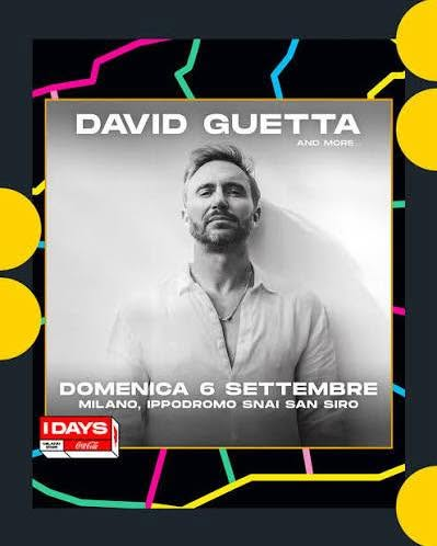 David Guetta — I-Days · Milan · 1